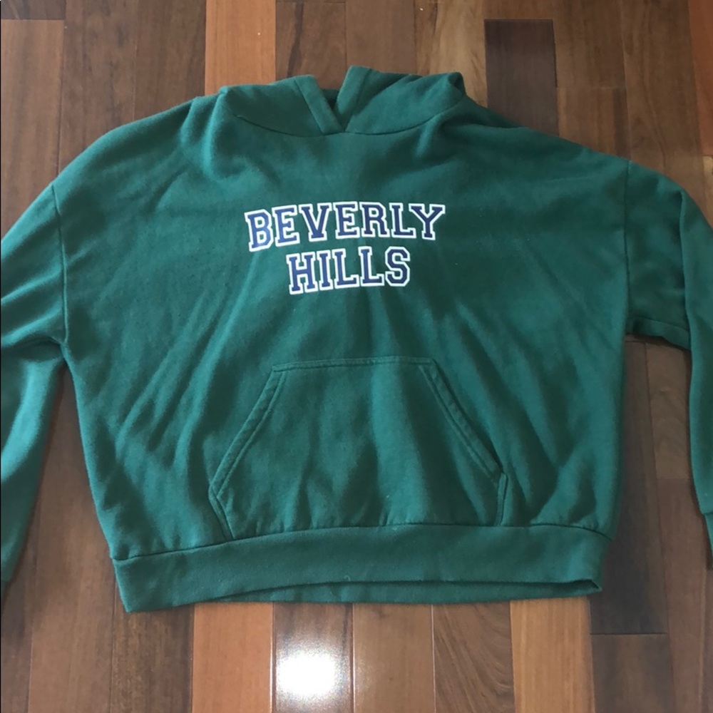 PacSun Beverly Hills green hoodie